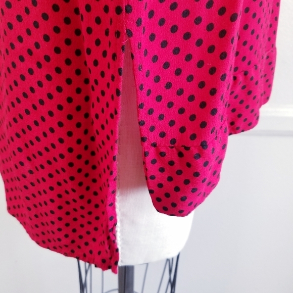 Philosophy |‎ Red Polka dot Long Sleeve, Large - Picture 3 of 10